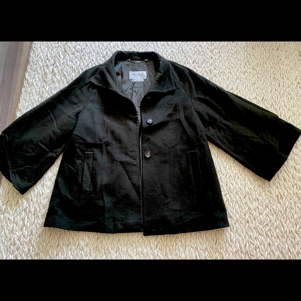 MaxMara bell sleeve wool coat